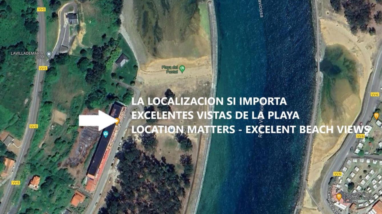 Playa Del Puntal Villaviciosa Asturias Lujo Primera Linea Playa Exterior photo
