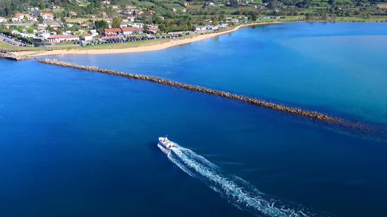 Playa Del Puntal Villaviciosa Asturias Lujo Primera Linea Playa Exterior photo